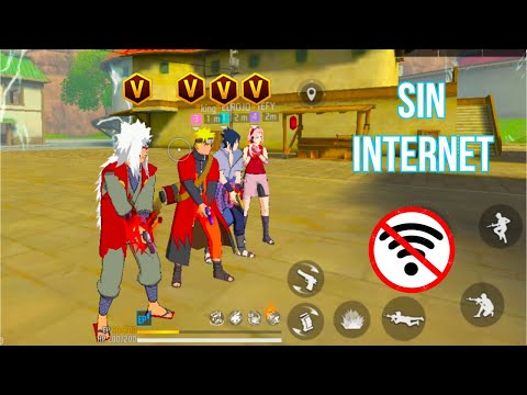 NOS HACEMOS PASAR SIN INTERNET CON LA COLABORACIÓN DE NARUTO ❤️ FREE FIRE😱