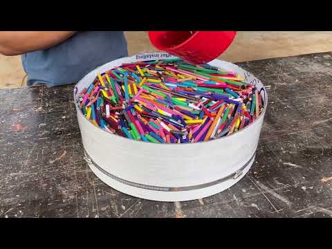 Masterful Epoxy Resin Creation with Colored Pencils, Extremely Epoxy Art Ideas - Woodturning Crazy