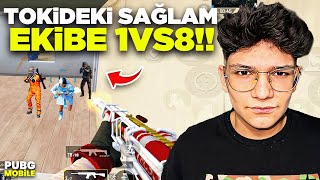 TOKİ'DE SAĞLAM TAKIMA 1VS8 ATTIM! - PUBG MOBİLE