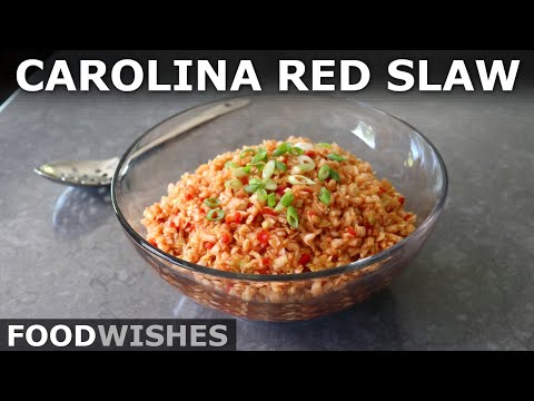 Carolina Red Slaw - Classic BBQ Coleslaw Side Dish - Food Wishes