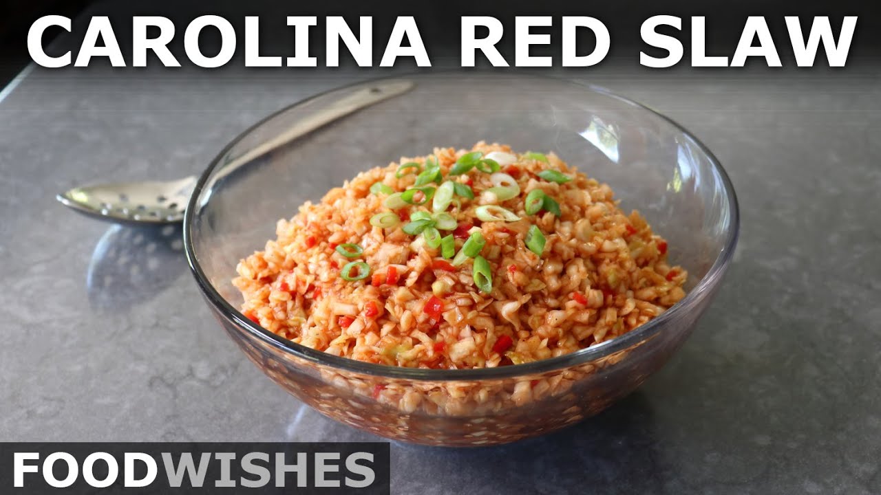 Carolina Red Slaw - Classic BBQ Coleslaw Side Dish