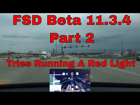 Tesla FSD Beta 11.3.4 Test Part 2