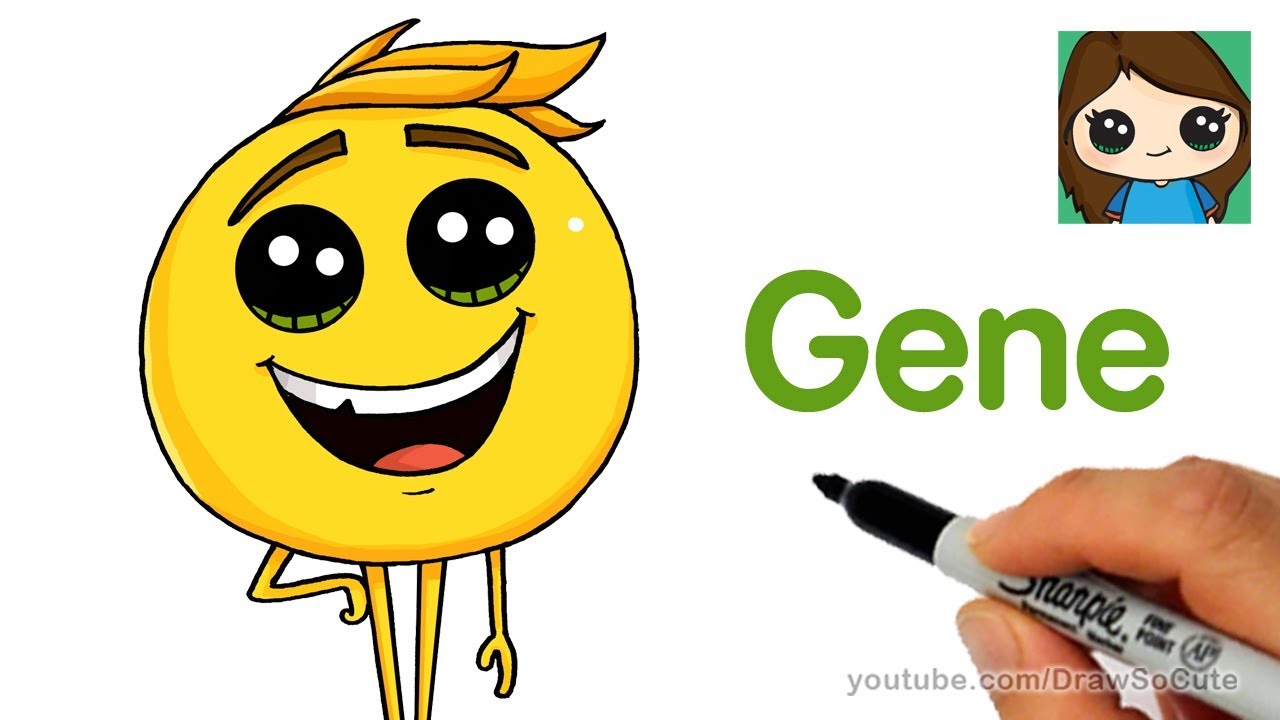 How to Draw Gene Meh The Emoji Movie