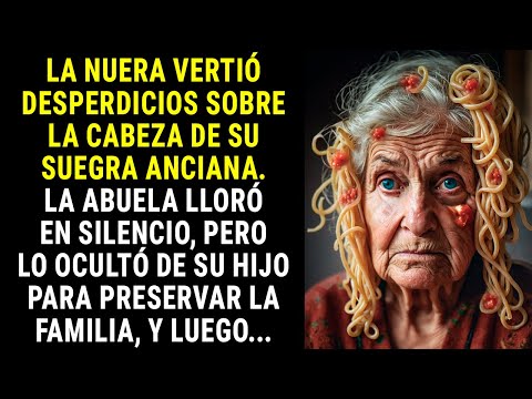 La nuera vertió desperdicios sobre la cabeza de su suegra anciana. La abuela lloró en silencio, pero