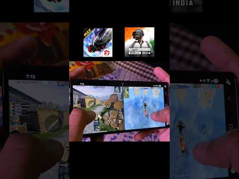 Free Fire + BGMI Together 😱 Galaxy S25 Ultra 🔥 #shorts #freefire #bgmi  #PlayGalaxy #s25ultra