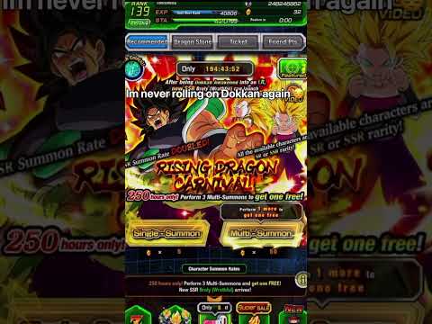 Im never rolling on Dokkan ever again😔 #dragonballzdokkanbattle