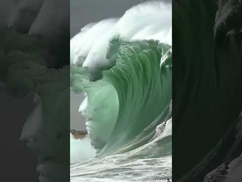 Giant waves in the Pacific Ocean #ocean #waves #pacificocean #шторм #storm