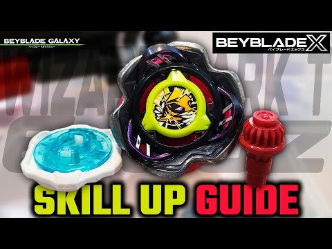 Teste do combo do SKILL UP GUIDE 022 - WIZARD DARK T6-60Z [Beyblade X ベイブレードX]
