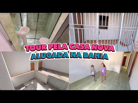 TOUR PELA CASA NOVA VAZIA,ALUGADA NO INTERIOR DA BAHIA,VAMOS LAVAR E MUDAR HOJE AINDA!