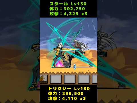 刀剣の戦い！トリクシー VS. スタール【BattleCats ultimate】#battlecats