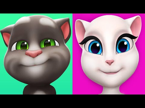 My Talking Tom2 vs My Talking Angela Andriod ios Gameplay 2024 Tom2 Drum Lvl 113 Angela 106 Ep4212