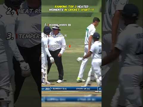 Heated Moments In Cricket 🔥#shorts #cricket #cricketshorts @six7o