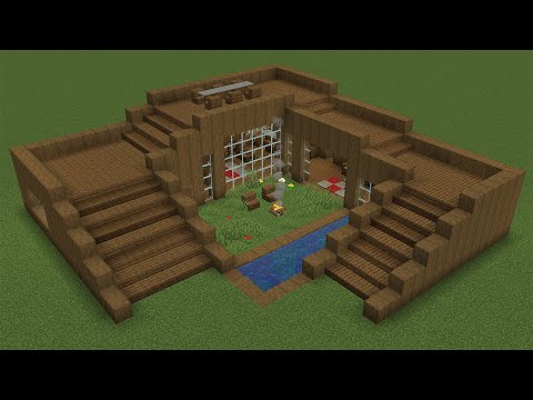 Minecraft - How to build an Spruce Wooden House Base