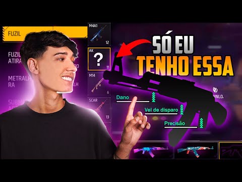 OS ITENS MAIS RAROS DA MINHA CONTA NO FREEFIRE