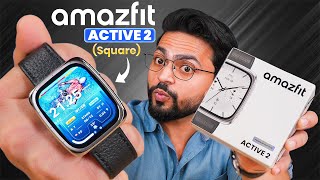 Amazfit Active 2 (Square) Review 🔥 | 5 ATM + AMOLED + GPS + Calling & More 🤩 | 160+ Workout Modes 💪🏻
