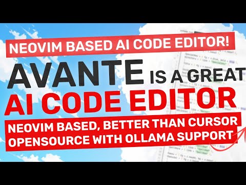 Avante : This is a GREAT Opensource AI Code Editor based on NeoVim (w/ Ollama Support)