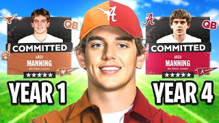 I Played the Career of Arch Manning...
