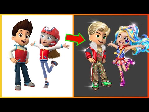 Paw Patrol: Ryder & Katie Glow Up My Little Pony 🌈🪅 Paw Patrol Transformation