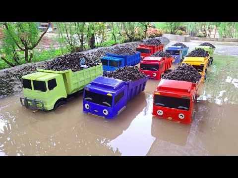 MEMBERSIHKAN MOBIL TRUK TAYO PASIR DAN MENEMUKAN TRUK MOLEN, EXCAVATOR, MOBIL PEMADAM, MOBIL BALAP