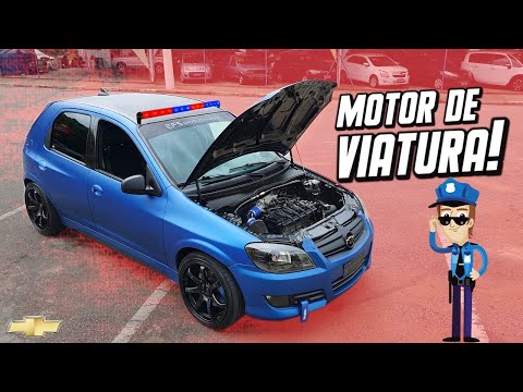 CELTA COM MOTOR DE VIATURA, AZUL ALLTAK E BANCOS DA BMW