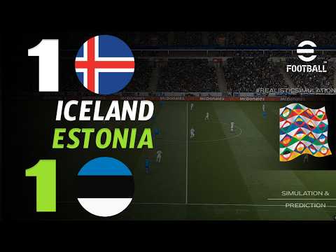 🔴 Iceland vs Estonia 1 - 1 | HIGHLIGHTS &amp; GOALS | UEFA Nations League 2026 - eFootball Gameplay