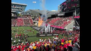 Cincinnati football entrance vs Iowa State 
