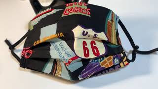 ROUTE 66 FACE MASK OR MASK COVER HANDMADE BY PERUVIANACCENT.