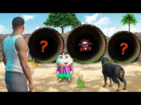 GTA 5: Franklin Shinchan ও Chop খুঁজে পেল রহস্যময় গুহা | Gta 5 Bangla Gameplay