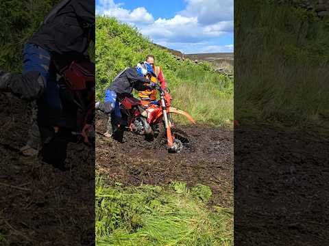 when the marshal has seen enough😜😂#enduro #style #stuck #bog #marshal #subscribe