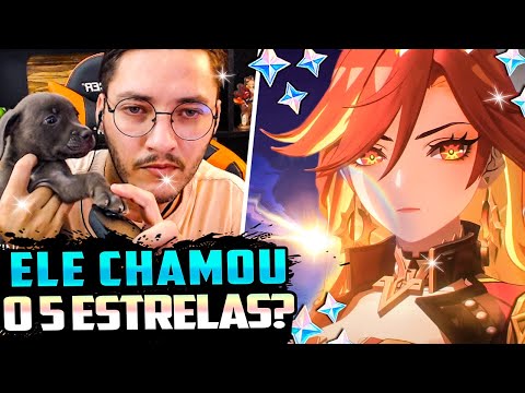 Luder pede RUIVA PYRO pro CACHORRO DA SORTE e isso acontece😂 - Summons Mavuika | Genshin Impact