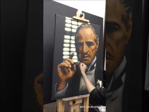 The Godfather Marlon Brando ART!