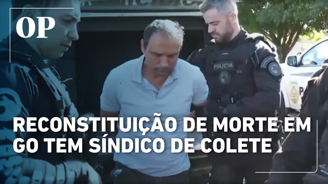 Reconstituição da morte de corretora em GO tem síndico usando colete balístico
