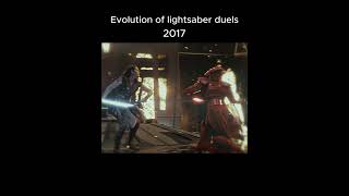 Evolution of lightsaber duels