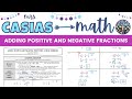 Adding Positive and Negative Fractions and Mixed Numbers