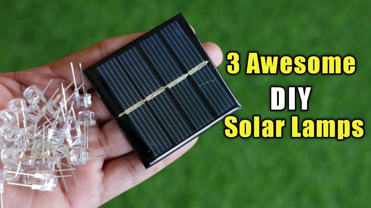 Top 3 DIY Solar Lamps Ideas