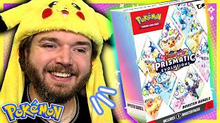 Opening a booster box of Pokemon Prismatic Evolutions!