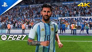 FC 27 - Argentina vs Brasil - gameplay ps5 4K