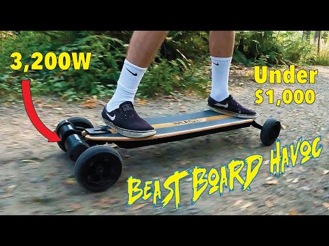 Beast Board Havoc Electric Skateboard Review - Best Board Under 00?