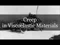 Understanding Creep in Viscoelastic Materials