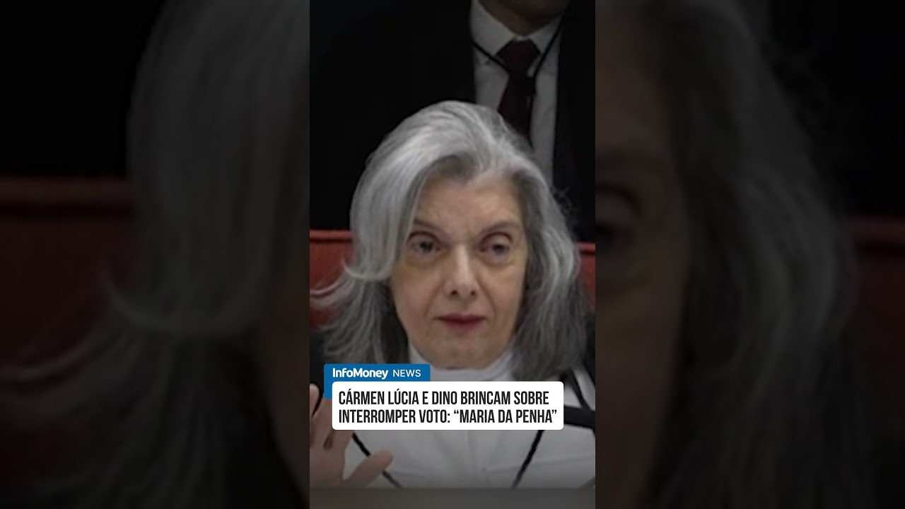Cármen Lúcia e Dino brincam sobre interromper voto Maria da Penha | InfoMoney News