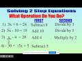 Solving Two-Step Equations
