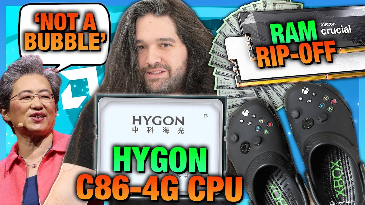HW News - AMD Says AI Definitely, Absolutely Not A Bubble, New Chinese CPUs, RAM Rip-Off Continues