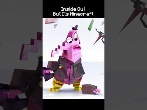 Shapes turn Scary But Its Minecraft ๐คฃ #insideout