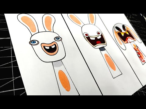 Dibujo All Phases in New Incredibox Sprunki Oc of Rabbid (from Rabbids Invasion): From Phase 1 to 3