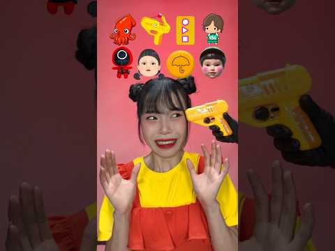 ASMR Mukbang 🔥 Random Squid Game Food #shorts #food #asmr #mukbang #challenge #squidgame #funny