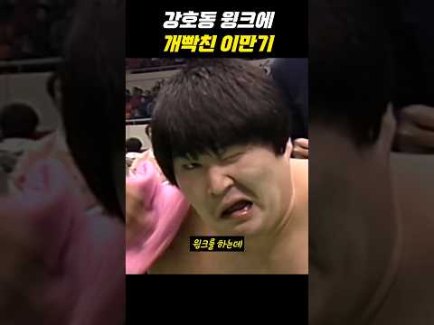 이만기 공격 다막고 윙크하는 강호동