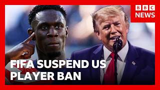 Thumbnail for the video "US player reinstated for World Cup after Trump calls Fifa | BBC News" from BBC News