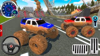 Juegos De Carros - Police Monster Trucks - Dirt Car driving Extreme Off-Road #1 - Android Gameplay