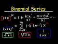 Understanding Binomial Series and Power Series
