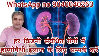 Kidney problems and homeopathic treatment 